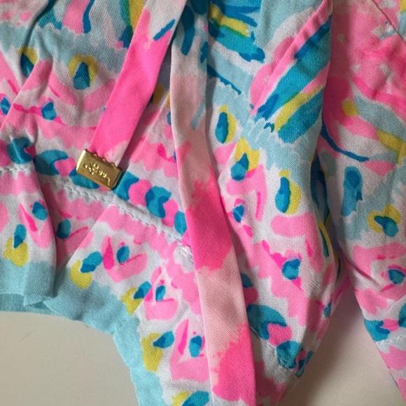 Lilly Pulitzer Blue IBIZA Gimme the Juice Engineered Shorts XXS - Picture 4 of 11